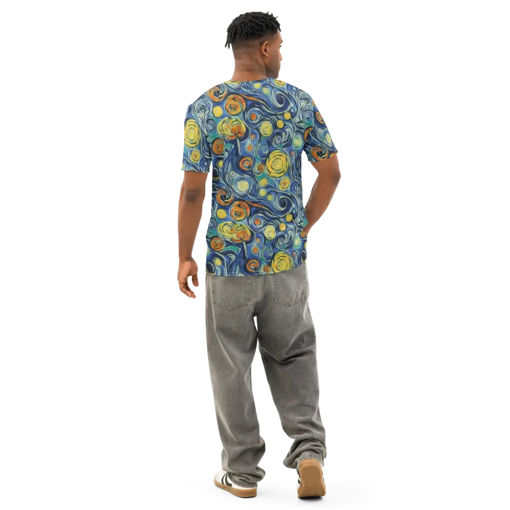 Lucent Harmony on Men's Cotton Crew Neck T-Shirt — Back