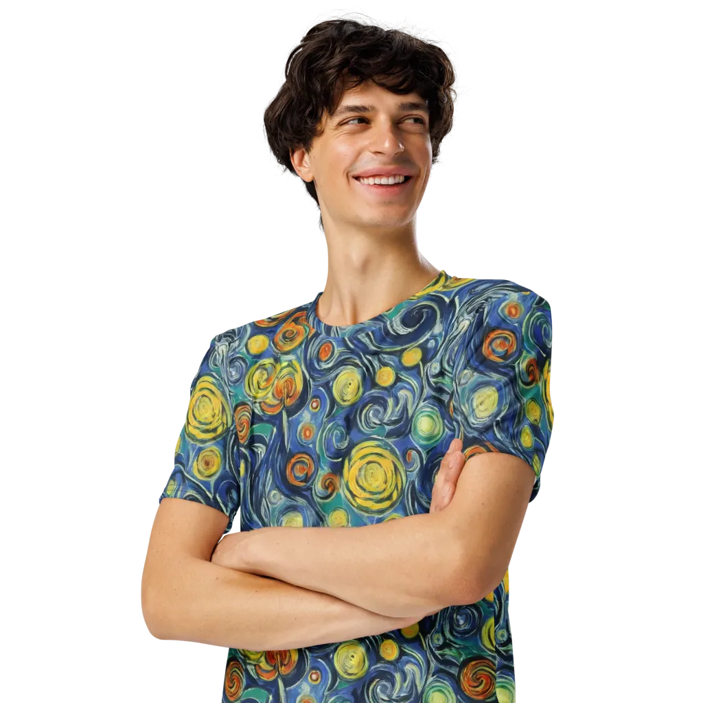 Lucent Harmony on Men's Crew Neck T-Shirt — Left Front