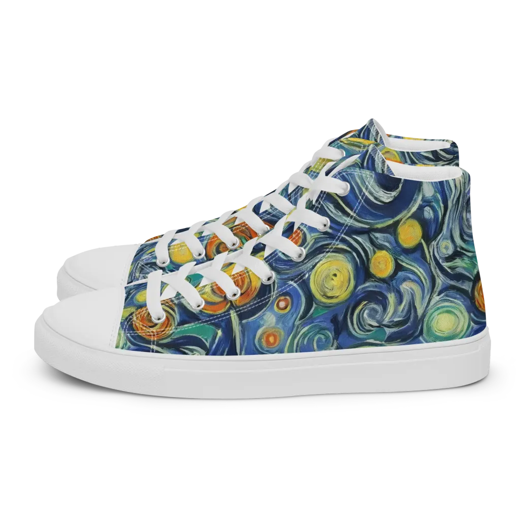 Lucent Harmony on Men's High Top Canvas Shoes — Left