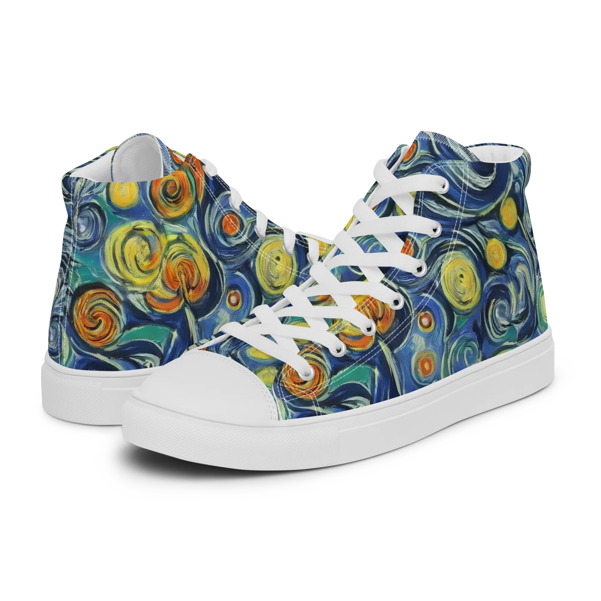 Lucent Harmony on Men's High Top Canvas Shoes — Left