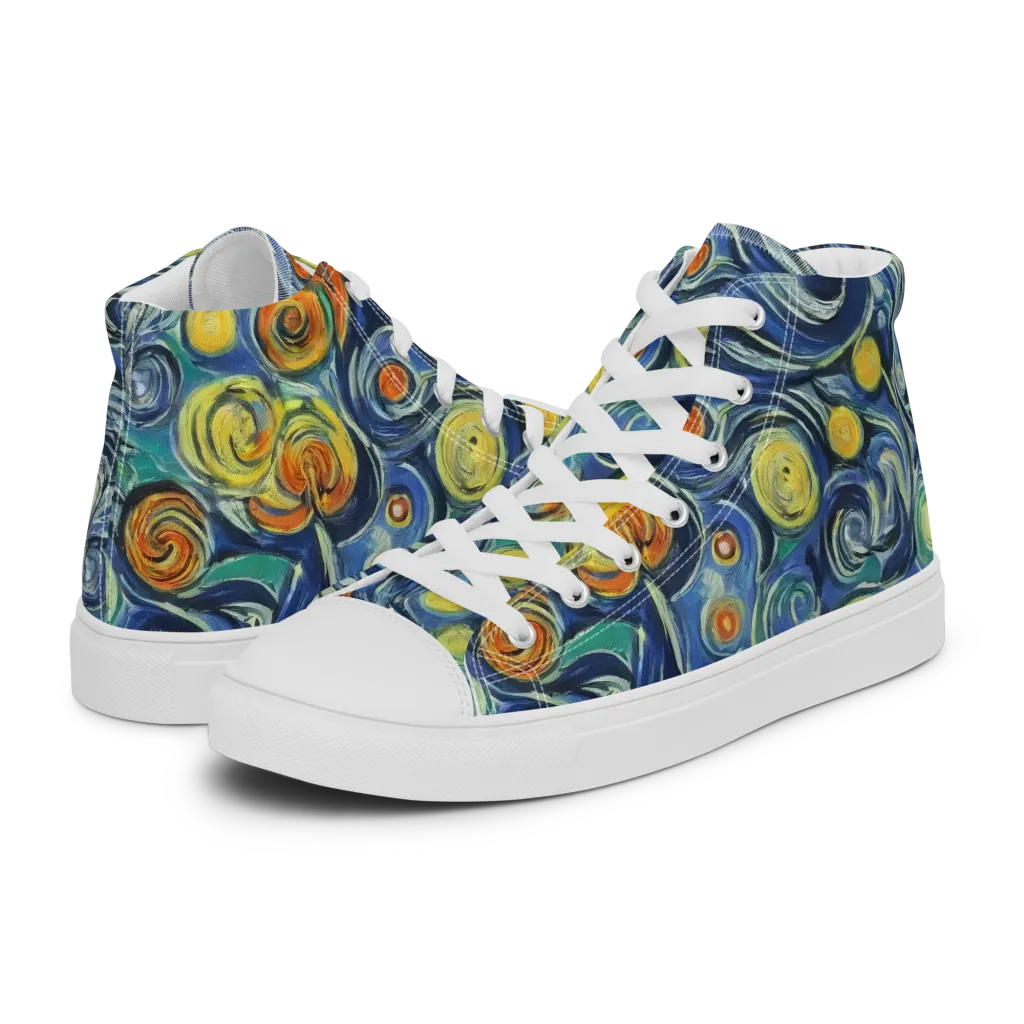 Lucent Harmony on Men's High Top Canvas Shoes — Left