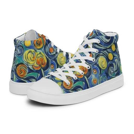 Lucent Harmony on a Men's High Top Canvas Shoes