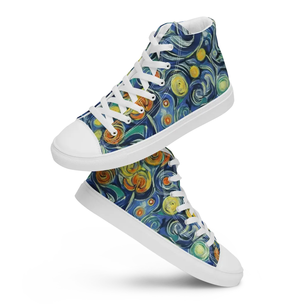 Lucent Harmony on Men's High Top Canvas Shoes — Front