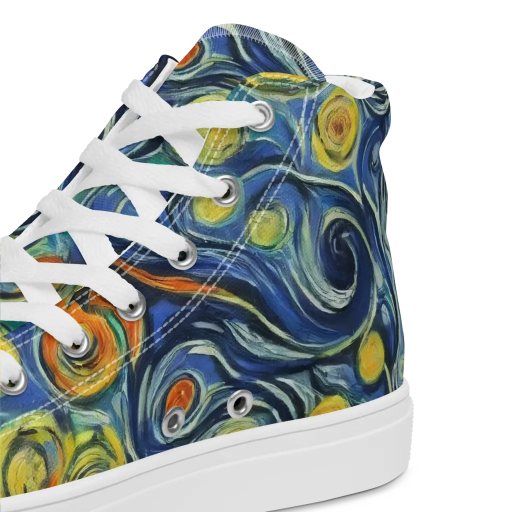 Lucent Harmony on Men's High Top Canvas Shoes — Product details 2