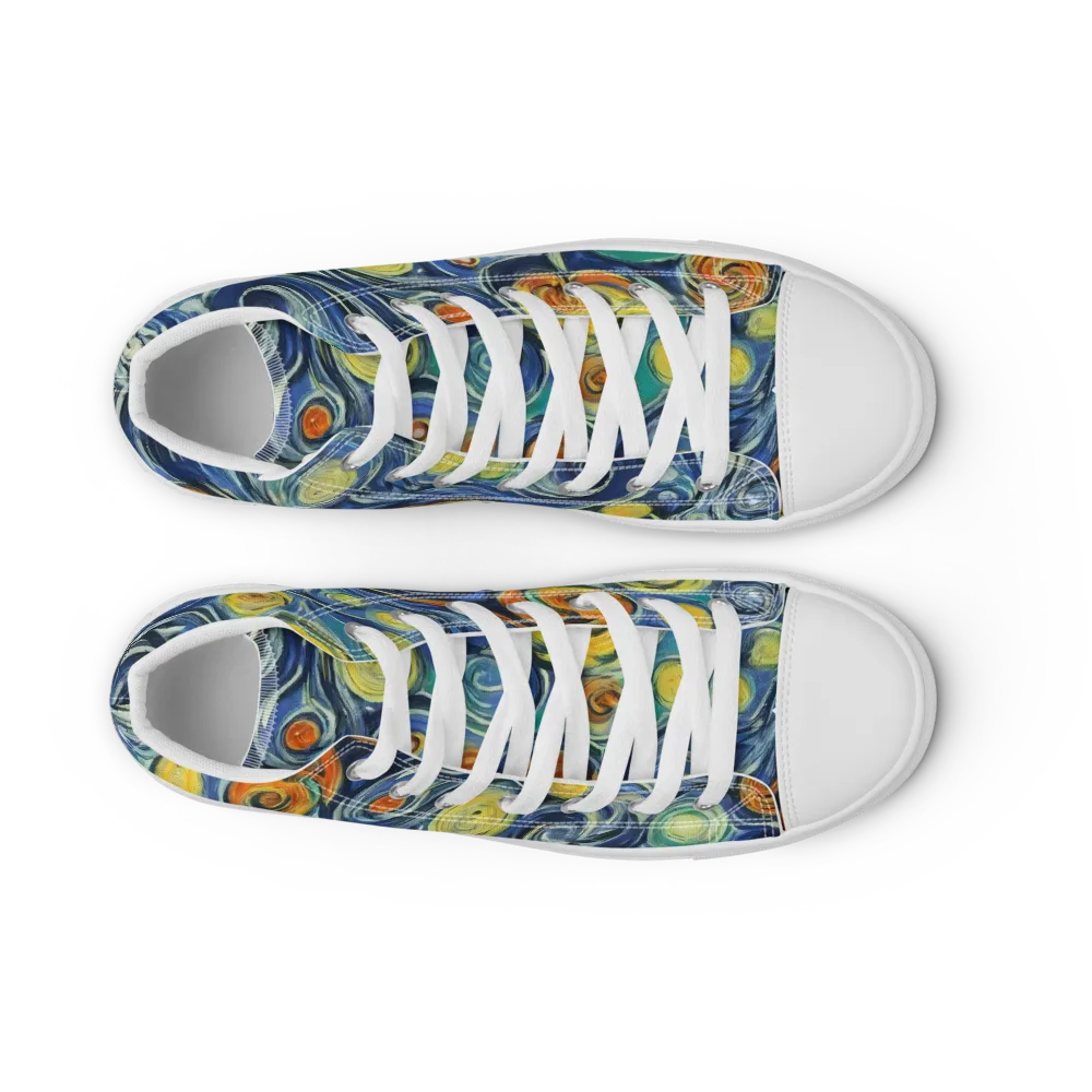 Lucent Harmony on Women's High Top Canvas Shoes — Front