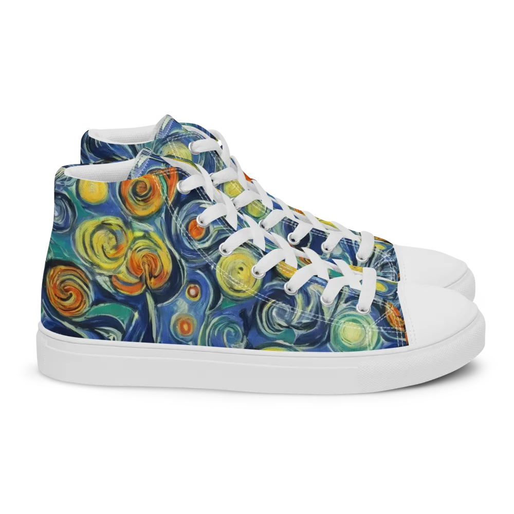 Lucent Harmony on Women's High Top Canvas Shoes — Right