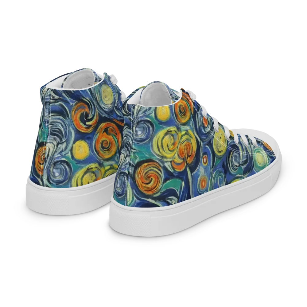 Lucent Harmony on Women's High Top Canvas Shoes — Right Back