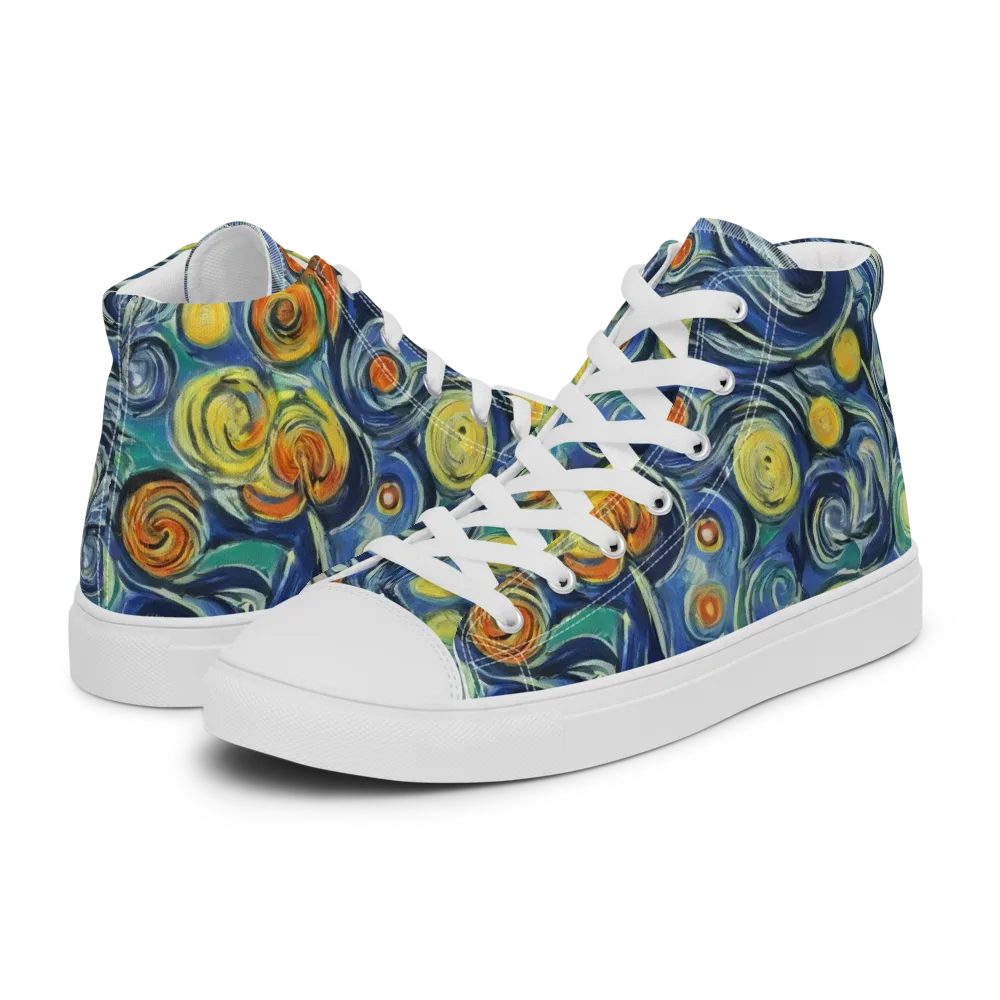 Lucent Harmony on Women's High Top Canvas Shoes — Left