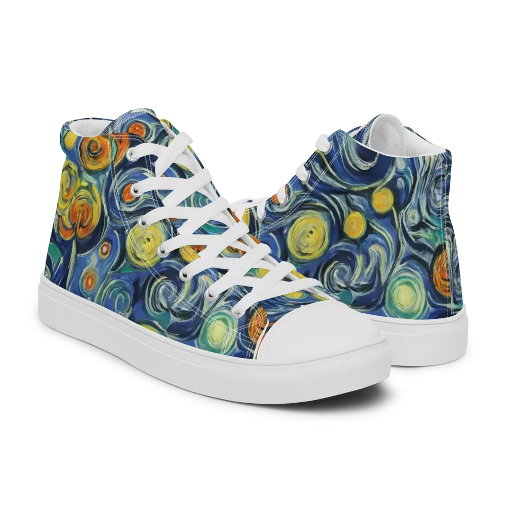 Lucent Harmony on Women's High Top Canvas Shoes — Right