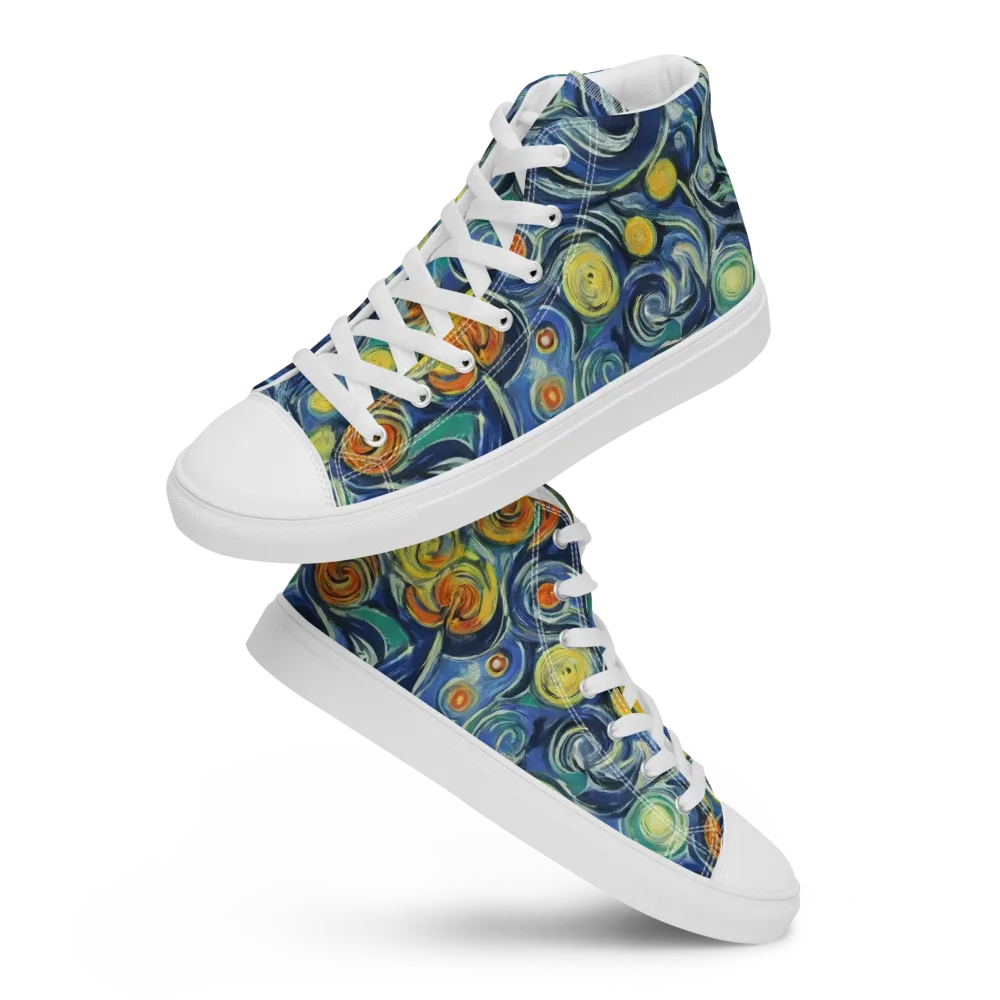 Lucent Harmony on Women's High Top Canvas Shoes — Front
