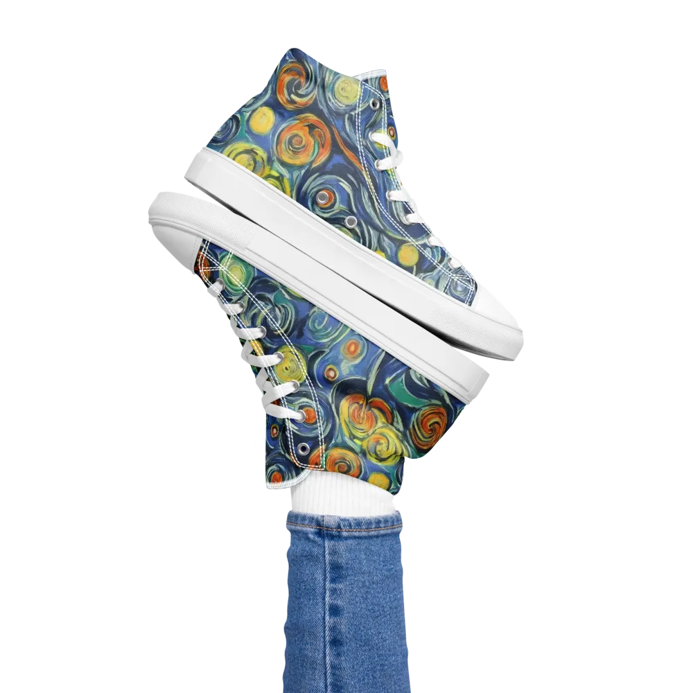Lucent Harmony on Women's High Top Canvas Shoes — Left