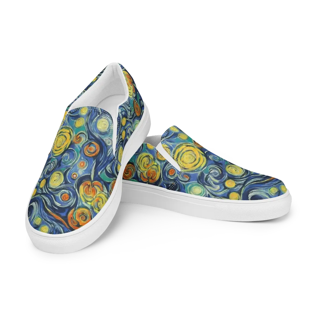 Lucent Harmony on Men's Slip-On Canvas Shoes — Left Front