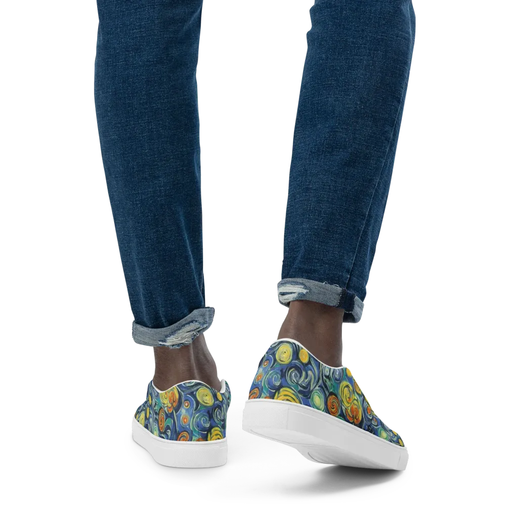 Lucent Harmony on Men's Slip-On Canvas Shoes — Back