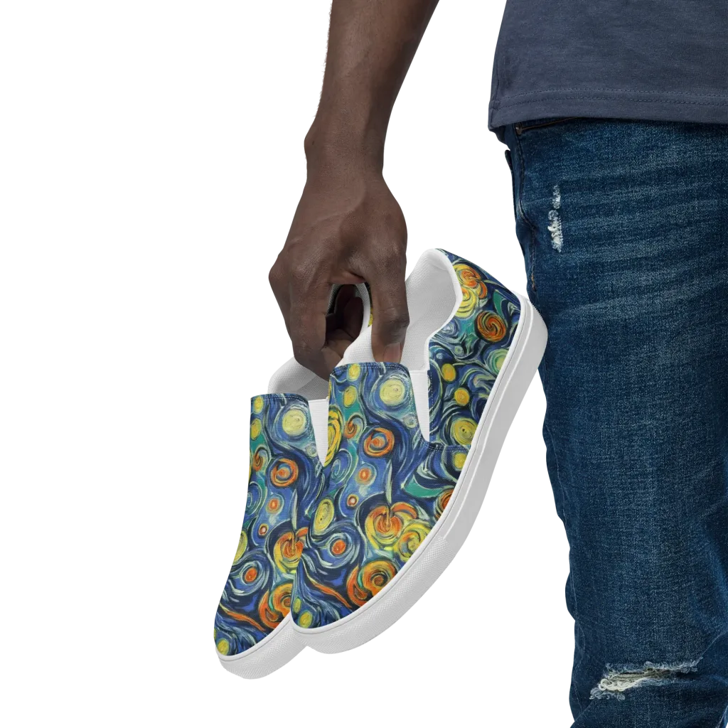 Lucent Harmony on Men's Slip-On Canvas Shoes — Left Front