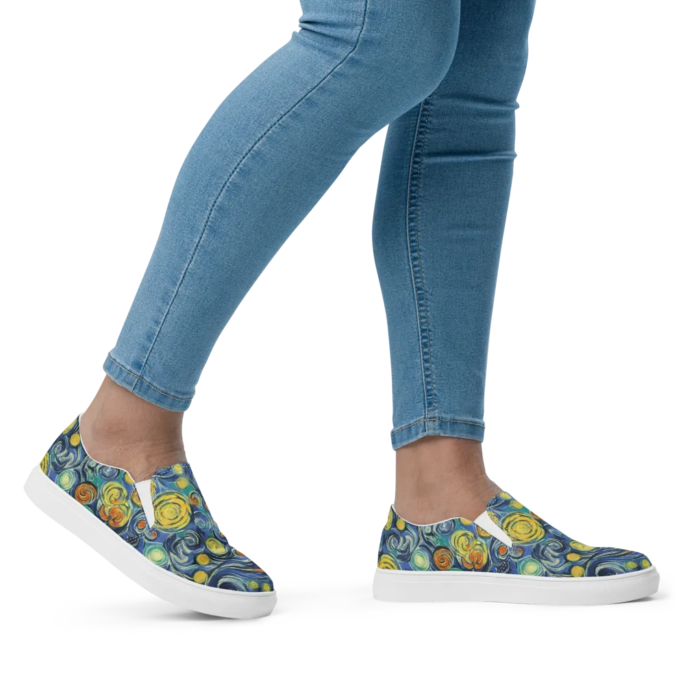 Lucent Harmony on Women's Slip-On Canvas Shoes — Right