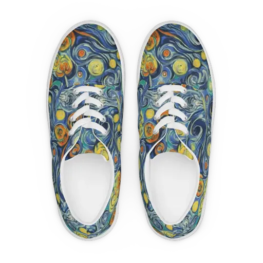 Lucent Harmony on a Men's Lace-Up Canvas Shoes