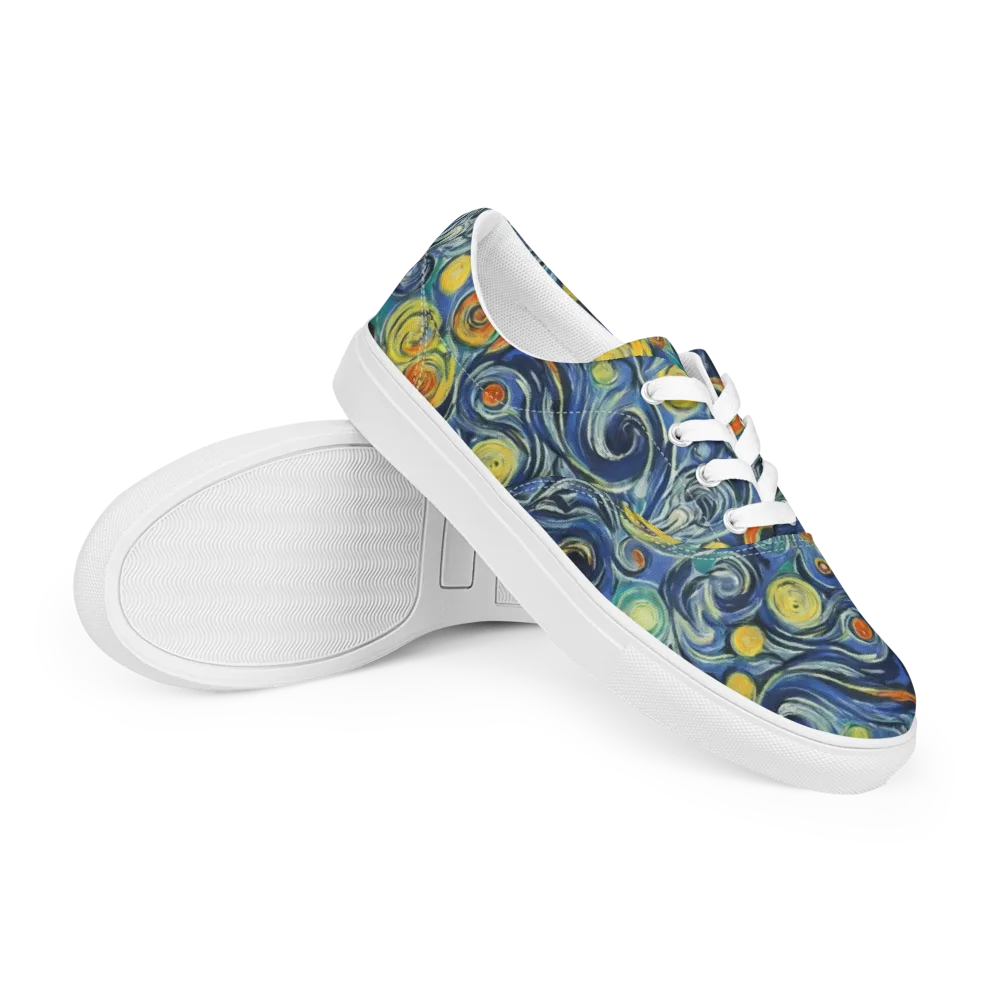 Lucent Harmony on Men's Lace-Up Canvas Shoes — Right Front