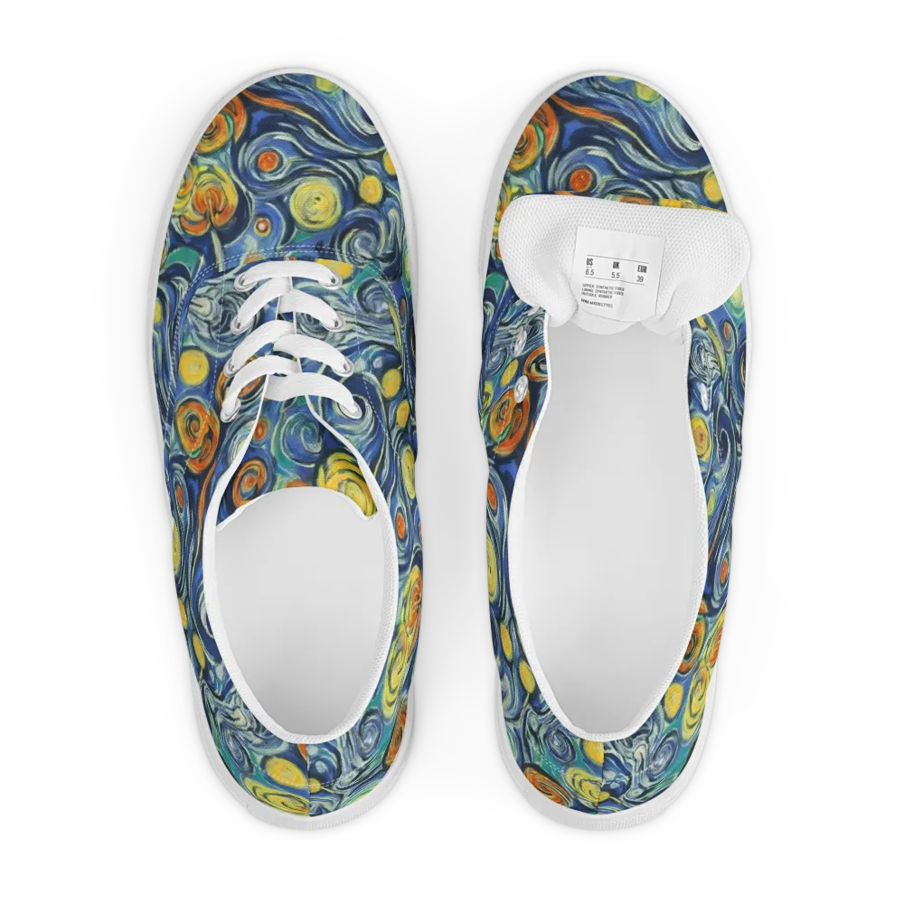 Lucent Harmony on Men's Lace-Up Canvas Shoes — Front