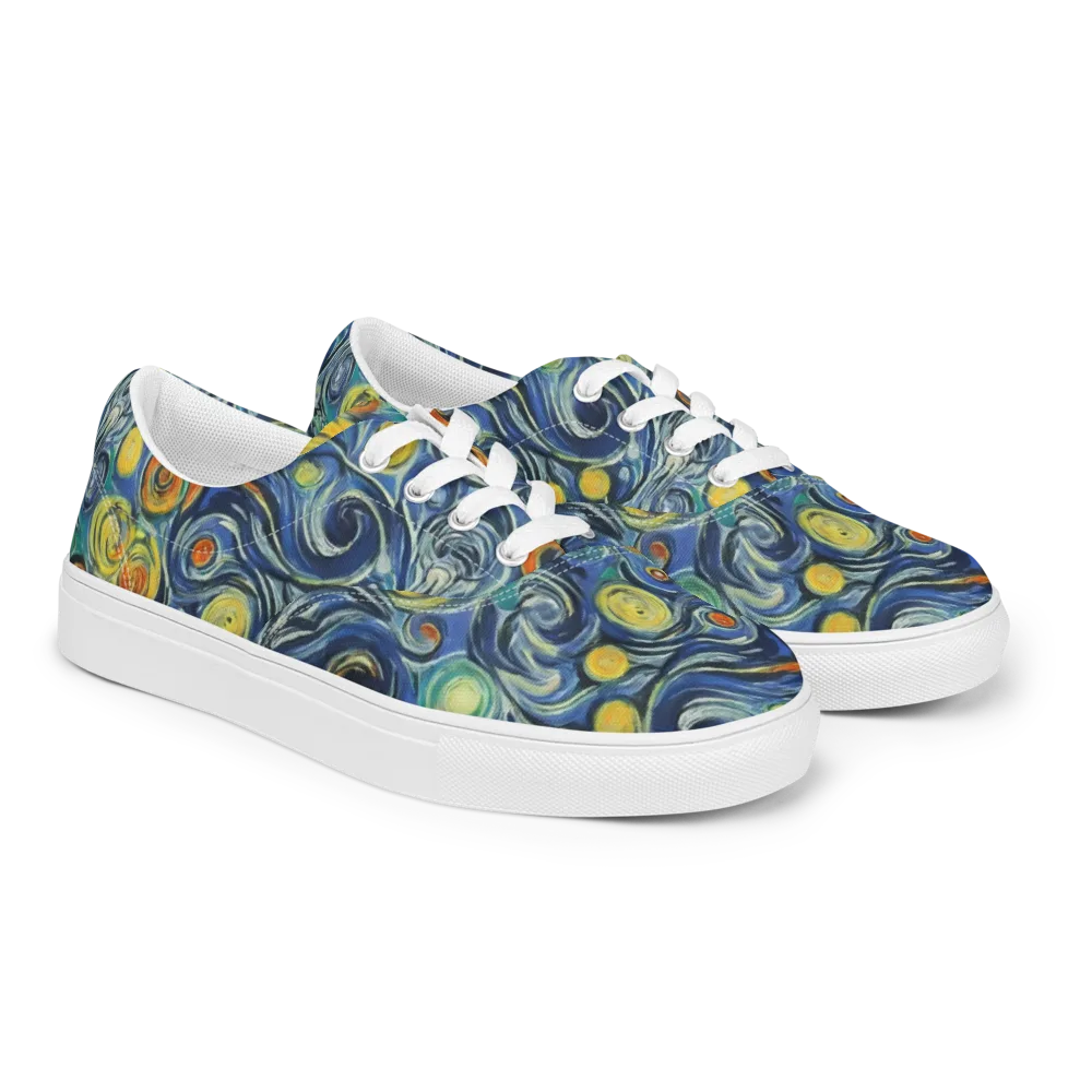 Lucent Harmony on Men's Lace-Up Canvas Shoes — Right Front