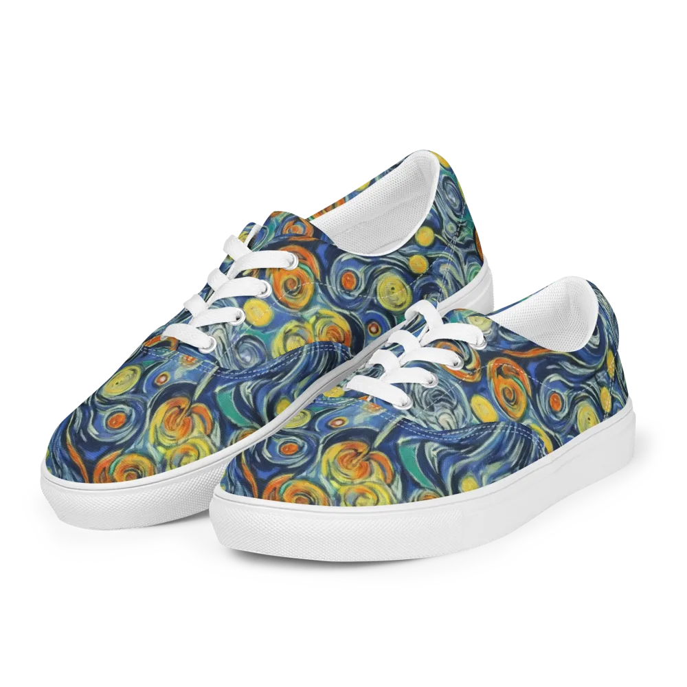 Lucent Harmony on Men's Lace-Up Canvas Shoes — Left Front