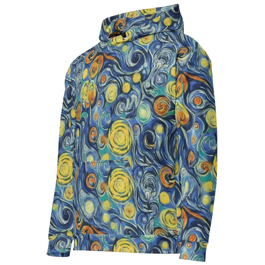 Lucent Harmony on Cotton Hoodie — Left Front