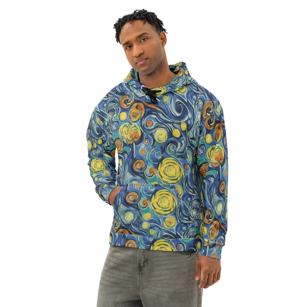 Lucent Harmony on Cotton Hoodie — Left Front