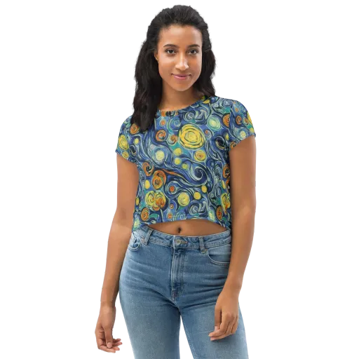 Lucent Harmony on a Crop Tee
