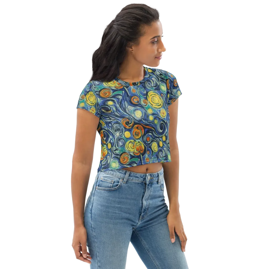 Lucent Harmony on Crop Tee — Right Front