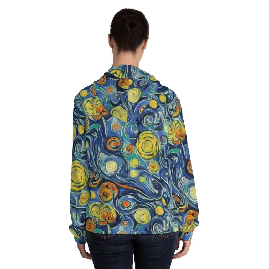 Lucent Harmony on Women's Full-Zip Hoodie — Back On Person