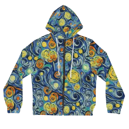 Lucent Harmony on a Women's Full-Zip Hoodie
