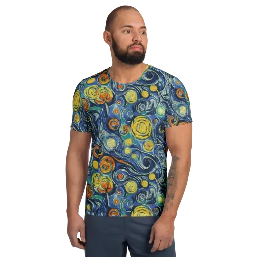 Lucent Harmony on a Men's Athletic T-Shirt