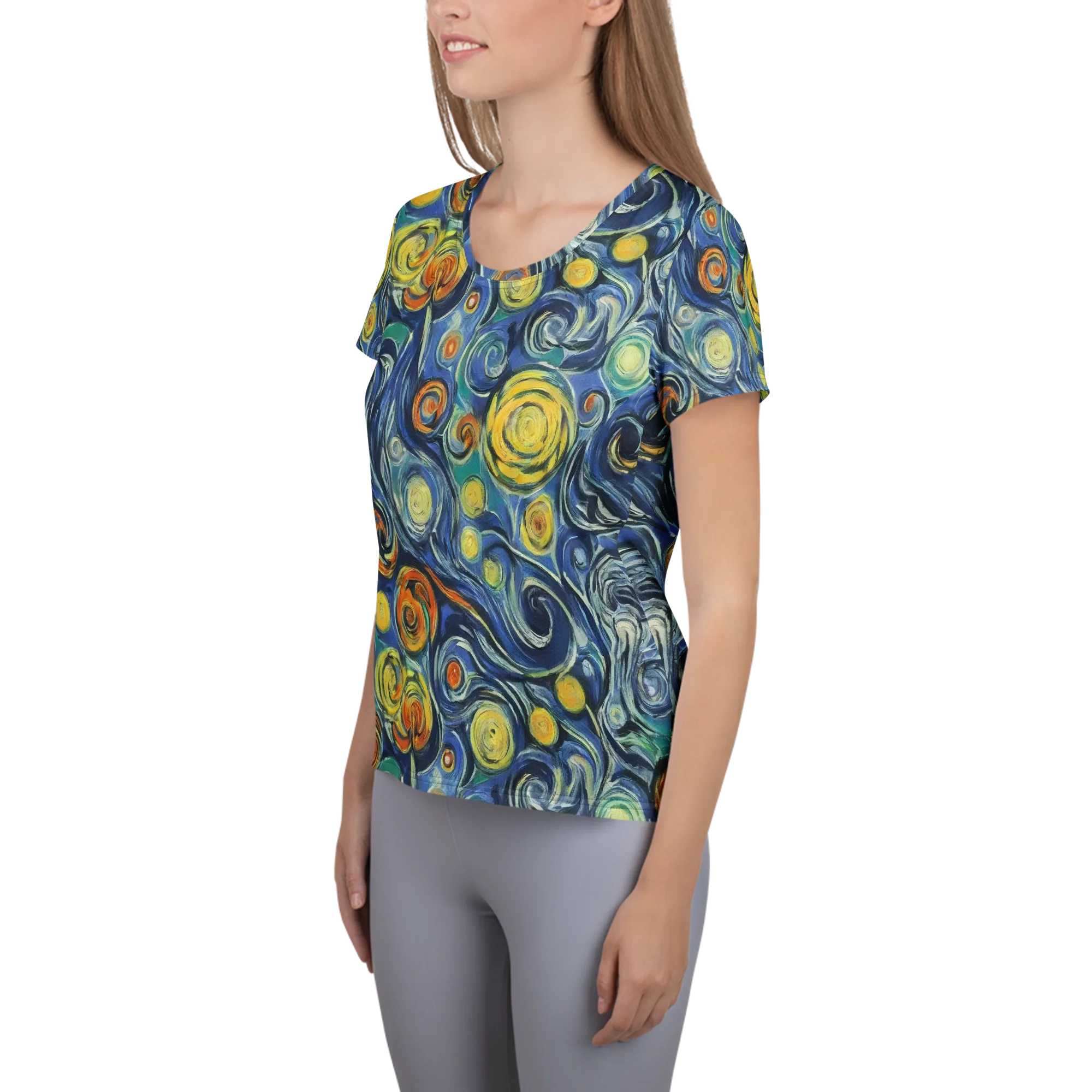 Lucent Harmony on Women's Athletic T-Shirt — Left