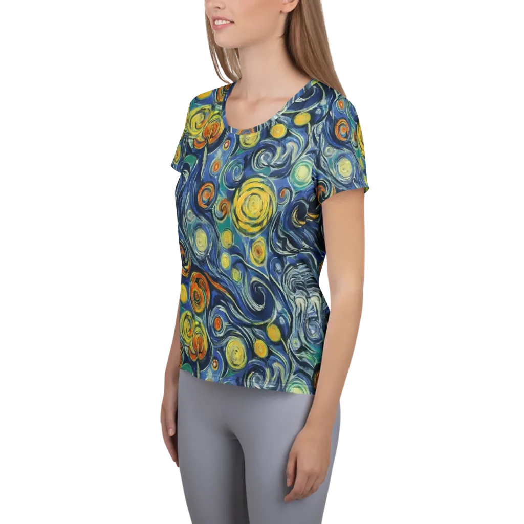 Lucent Harmony on Women's Athletic T-Shirt — Left
