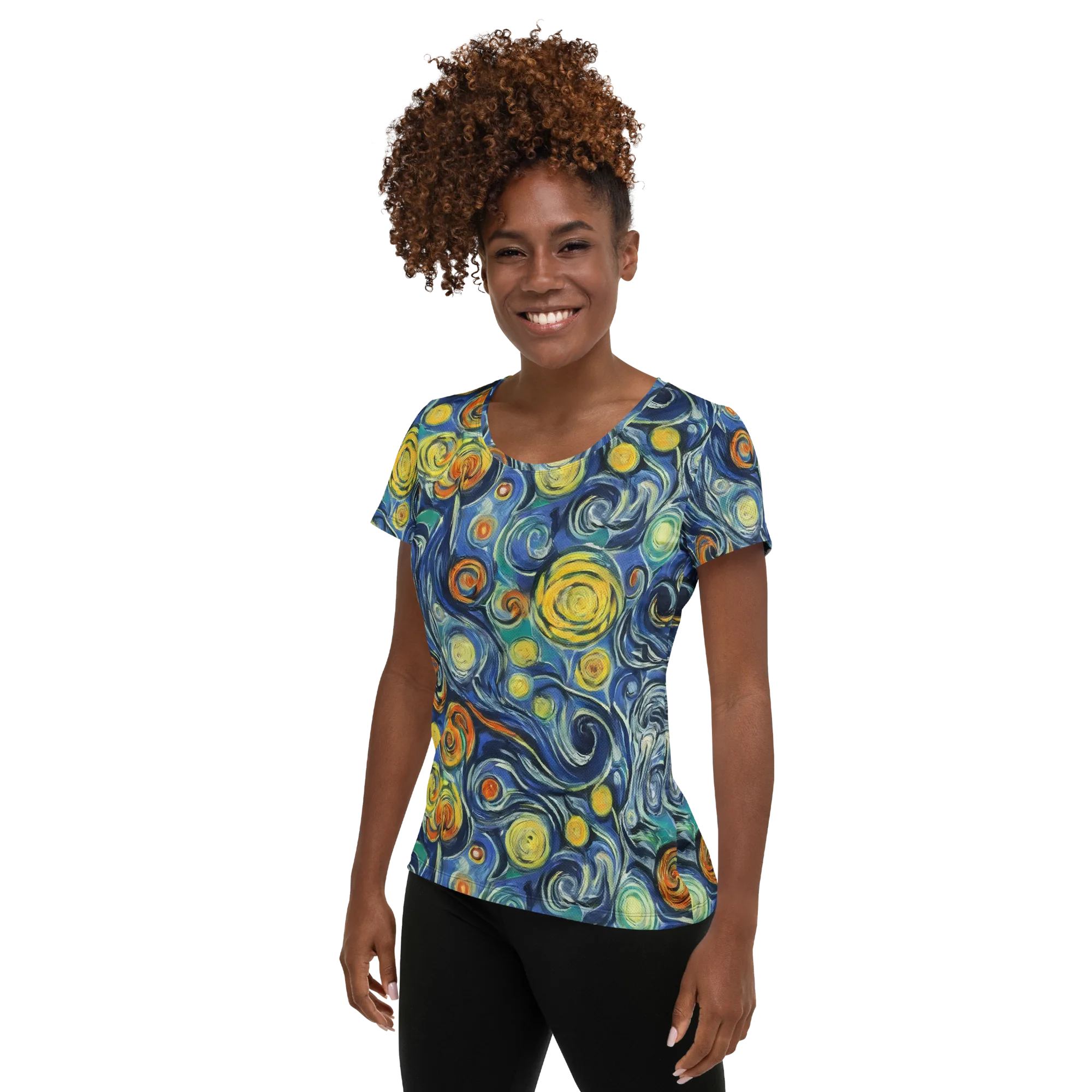 Lucent Harmony on Women's Athletic T-Shirt — Left