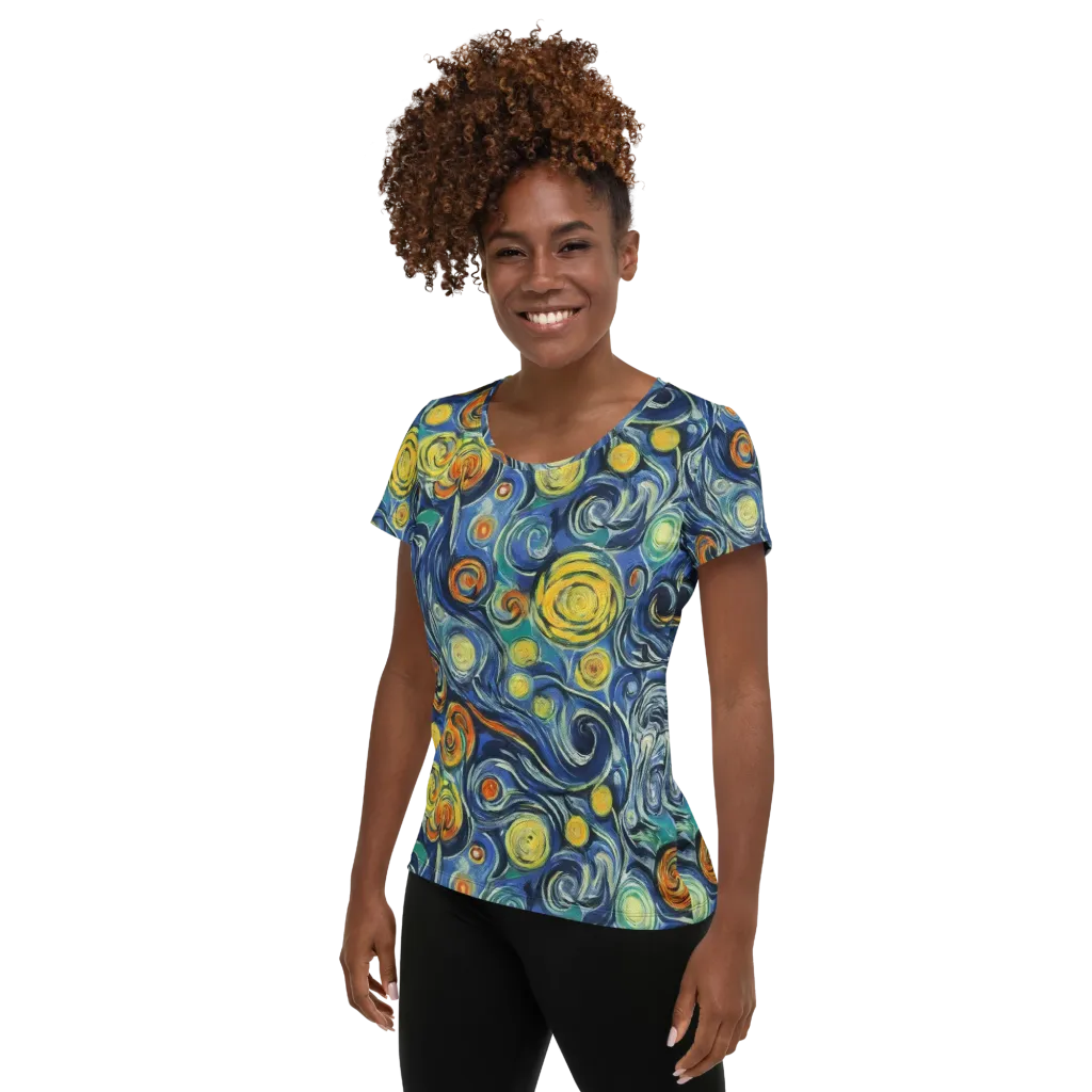 Lucent Harmony on Women's Athletic T-Shirt — Left
