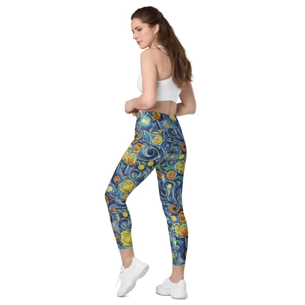 Lucent Harmony on Leggings with Pockets — Left Back