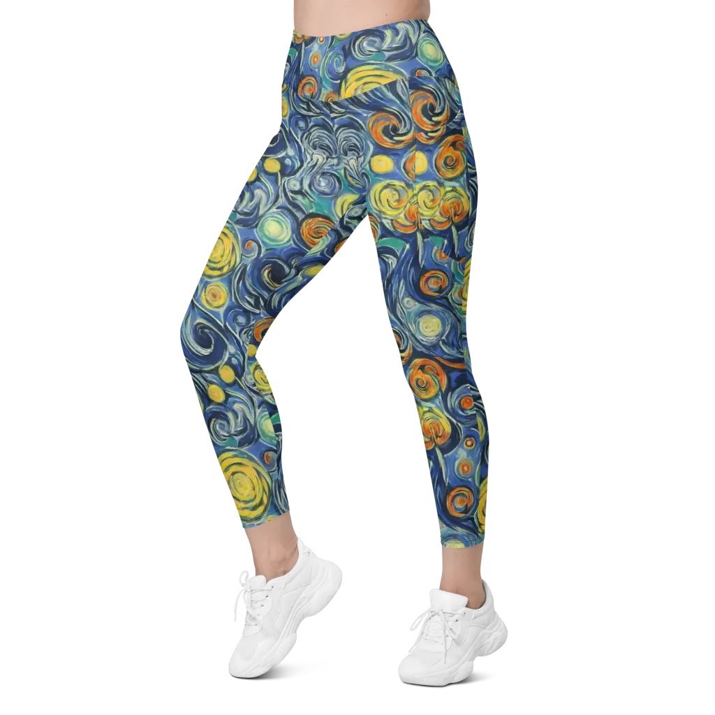 Lucent Harmony on Leggings with Pockets — Left Front