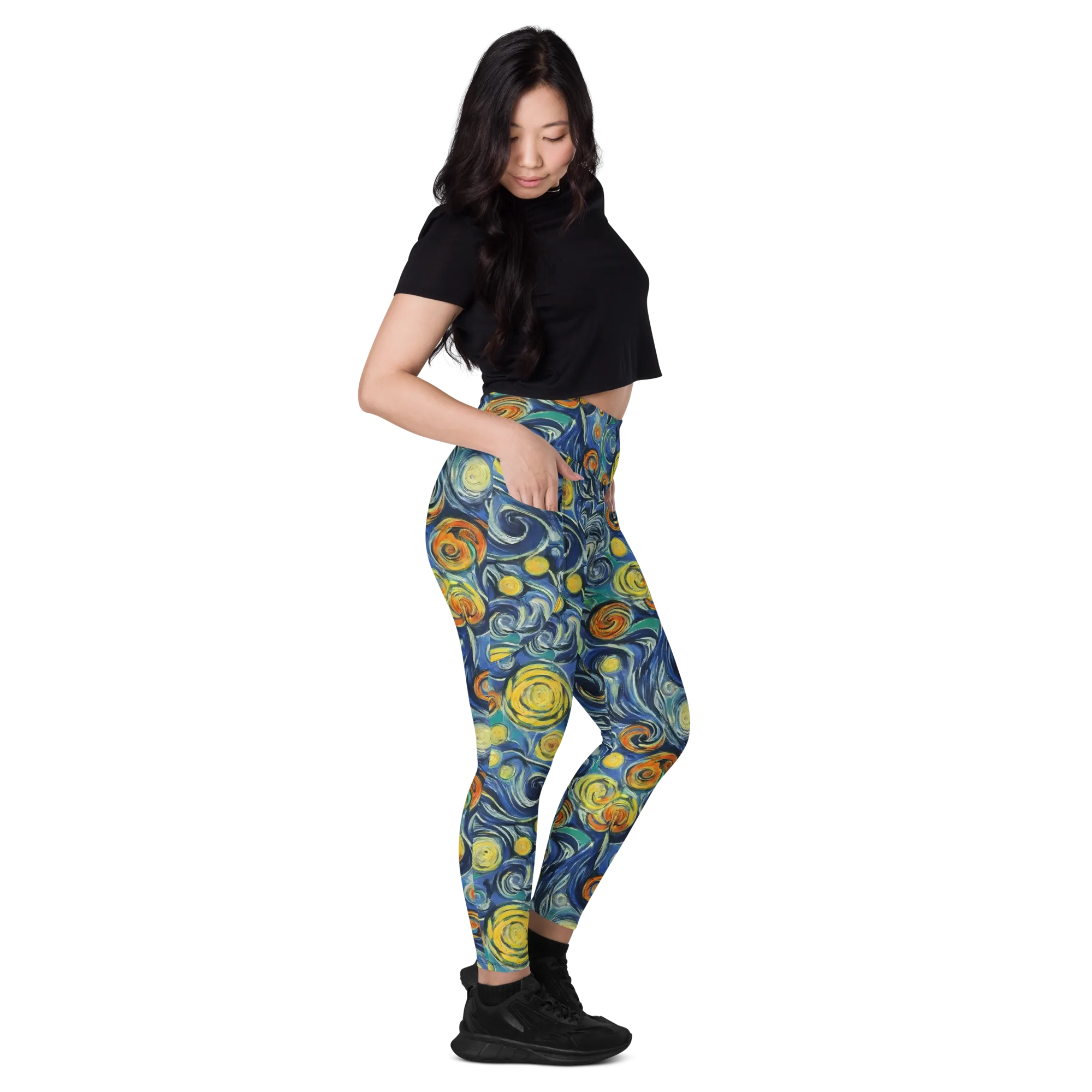 Lucent Harmony on Leggings with Pockets — Right