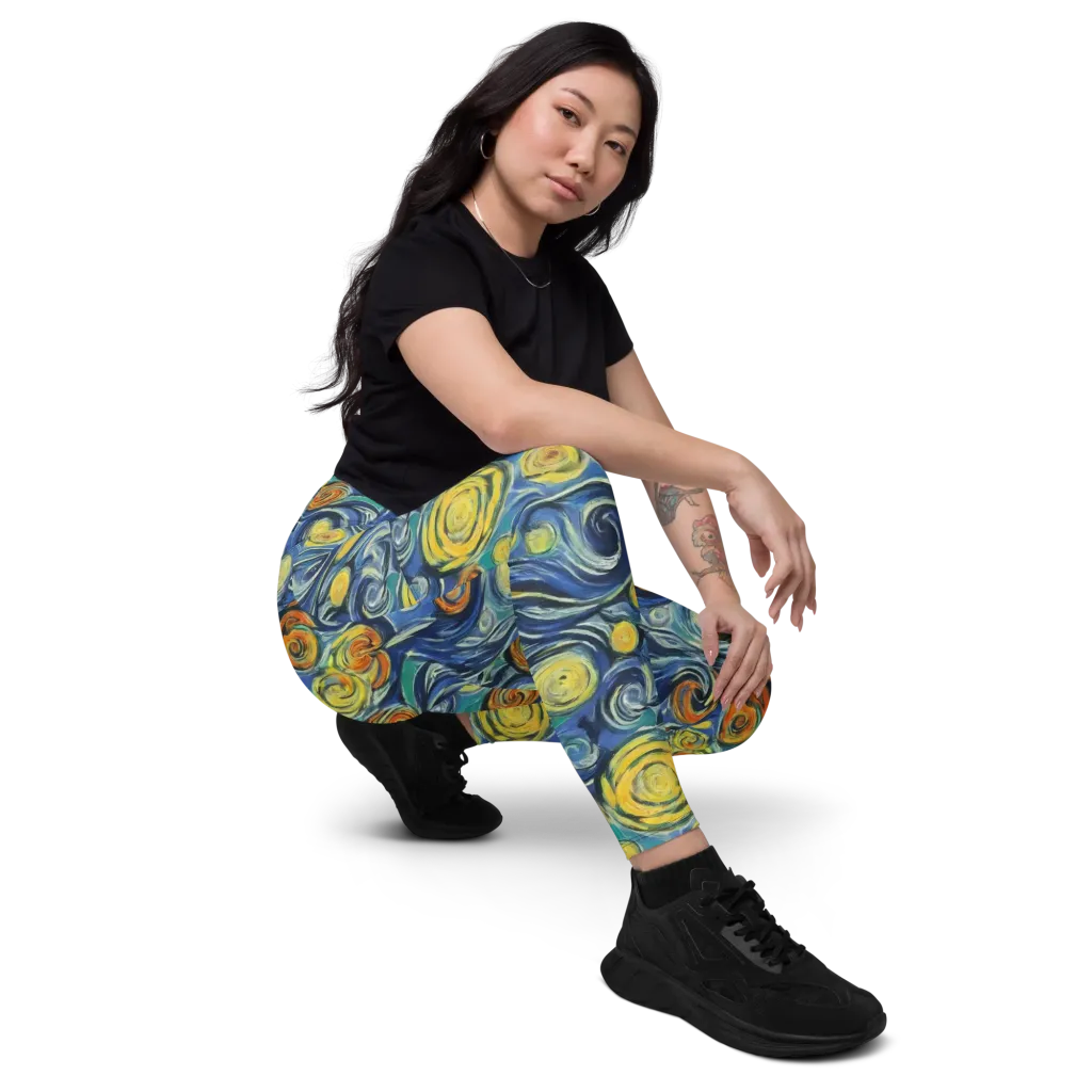 Lucent Harmony on Leggings with Pockets — Right Front