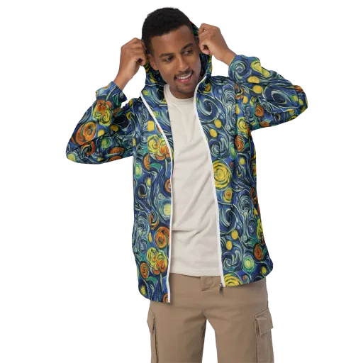 Lucent Harmony on a Men's Windbreaker