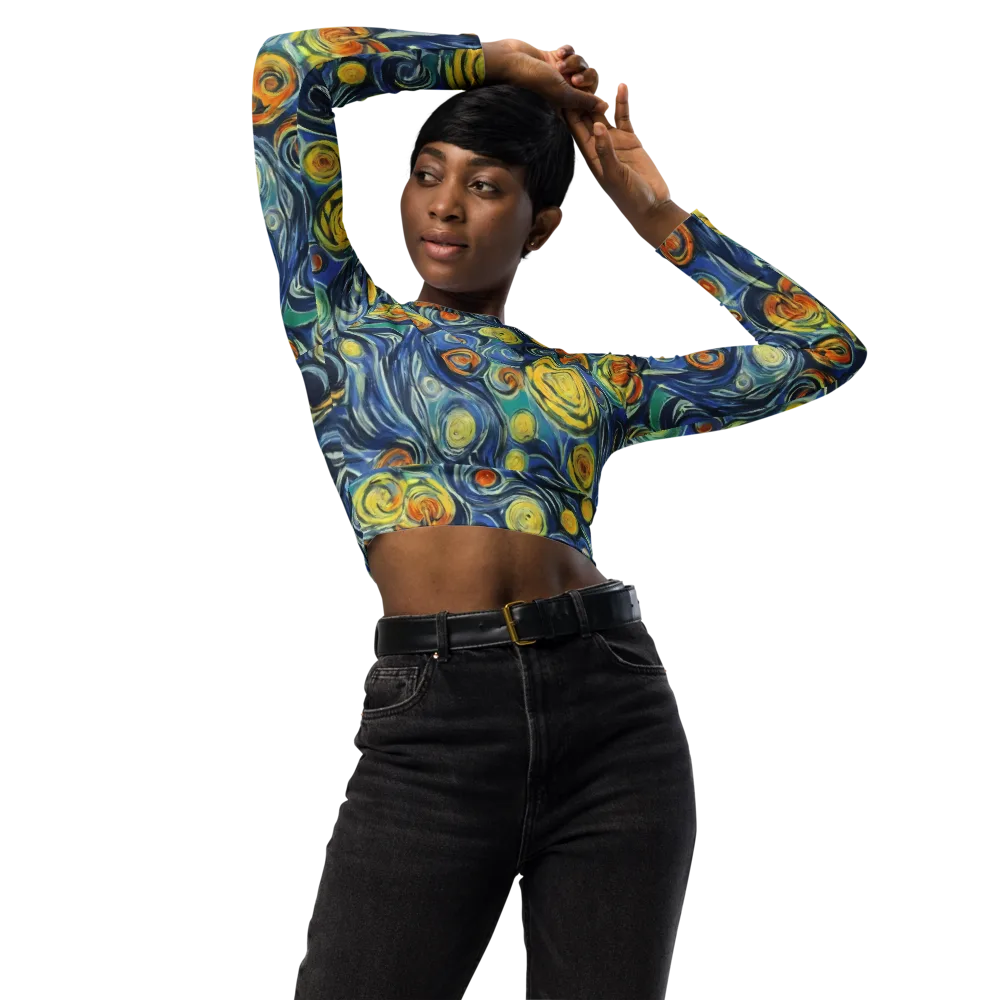 Lucent Harmony on Long Sleeve Crop Top — Front