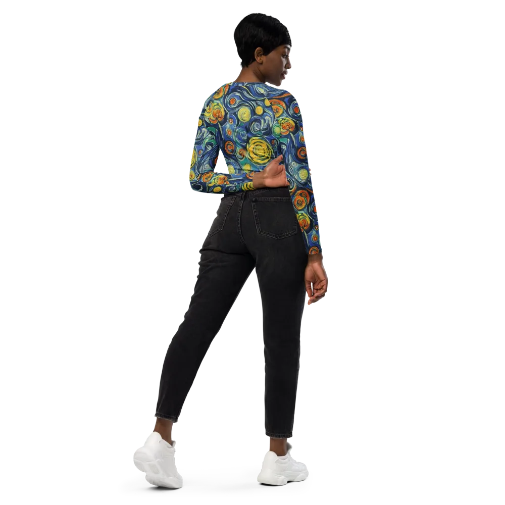 Lucent Harmony on Long Sleeve Crop Top — Right Back