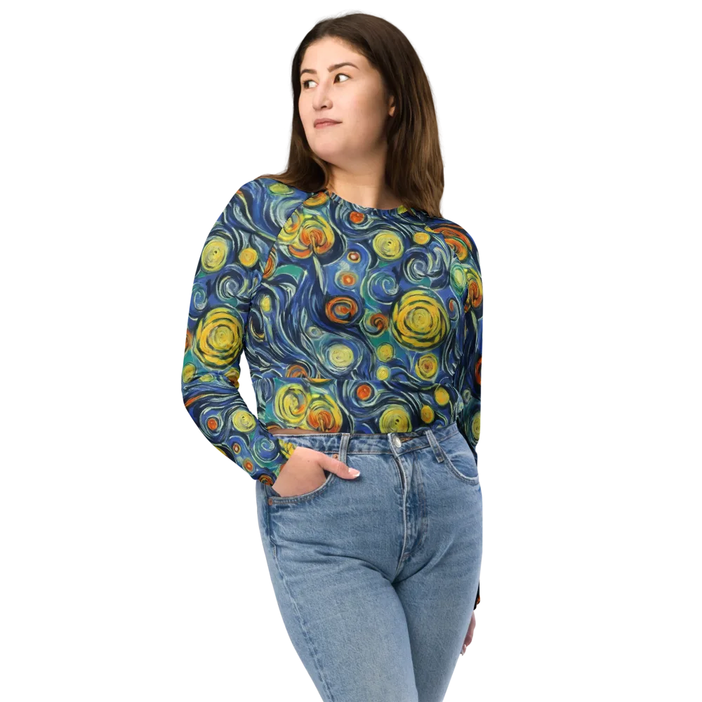 Lucent Harmony on Long Sleeve Crop Top — Front