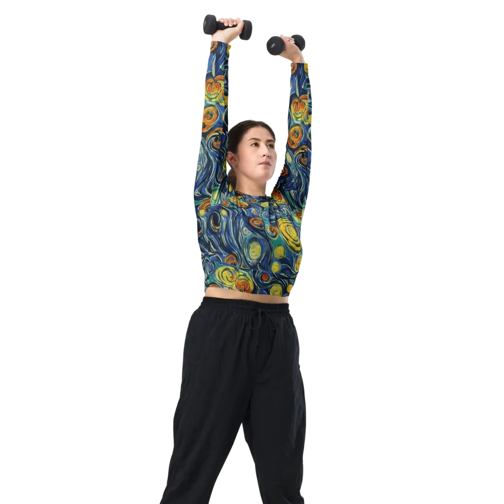 Lucent Harmony on Long Sleeve Crop Top — Right Front