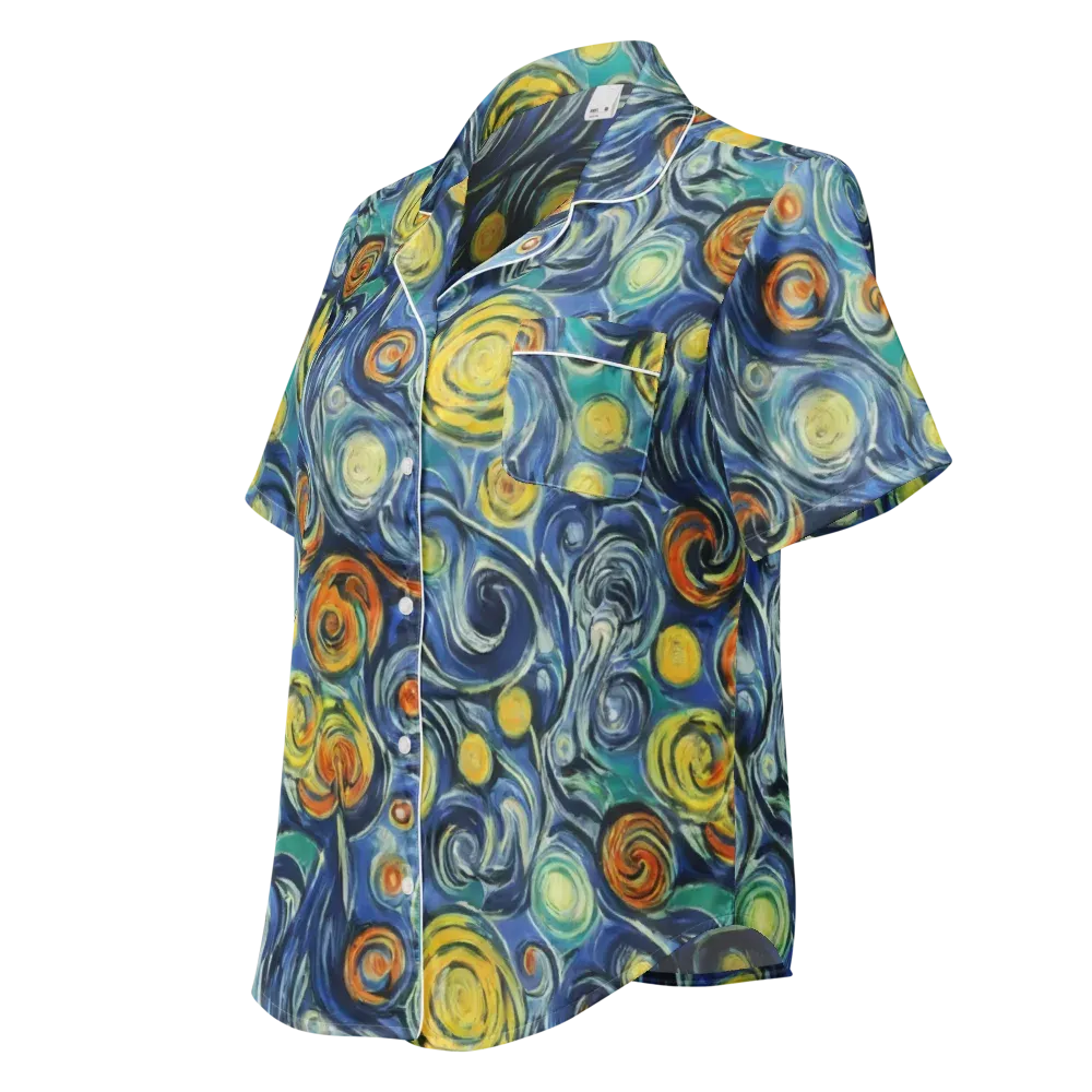 Lucent Harmony on Women's Short Sleeve Pajama Top — Left Front
