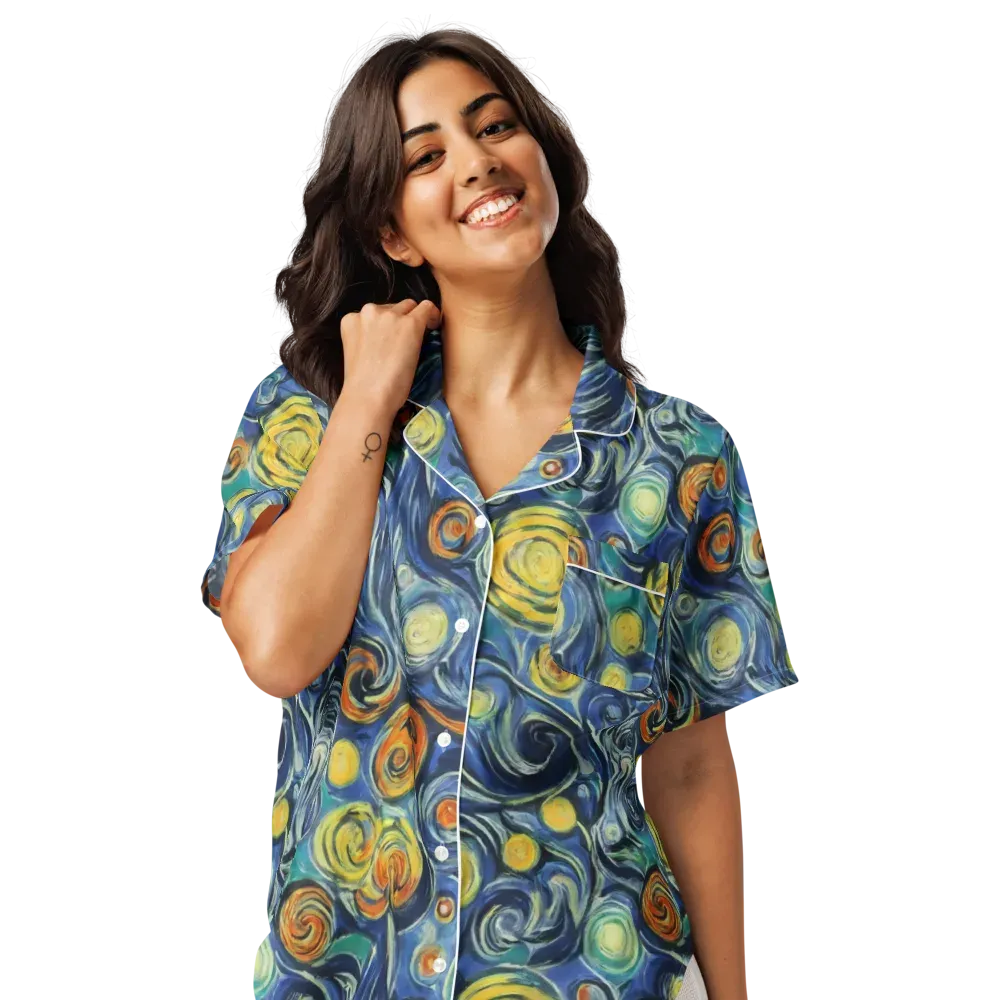 Lucent Harmony on Women's Short Sleeve Pajama Top — Front