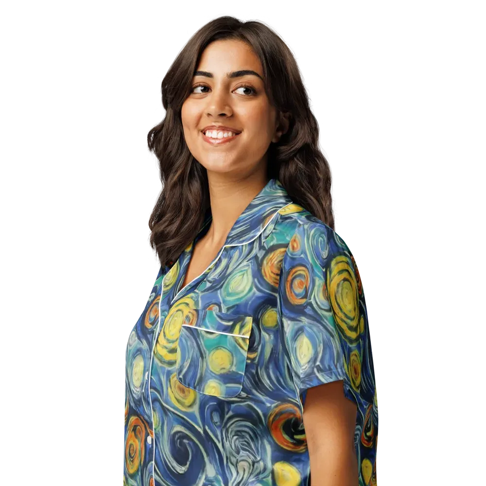 Lucent Harmony on Women's Short Sleeve Pajama Top — Left Front