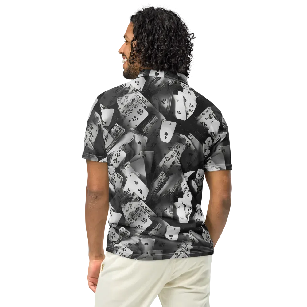 Fortune’s Folly on Men's Slim Fit Polo Shirt — Back