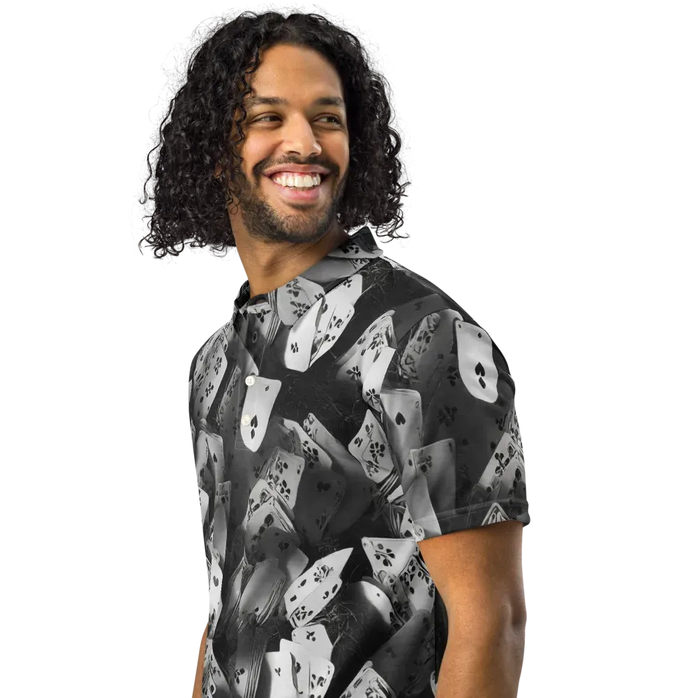 Fortune’s Folly on Men's Slim Fit Polo Shirt — Left Front