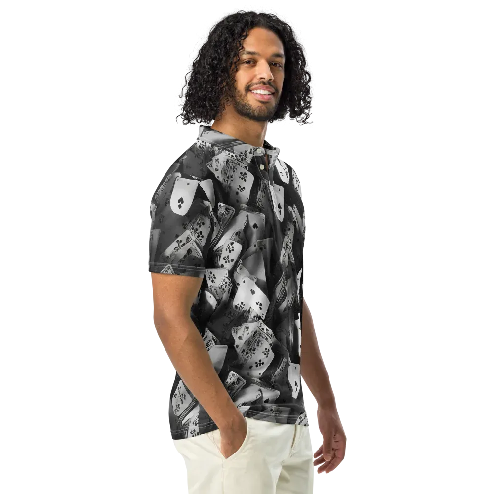 Fortune’s Folly on Men's Slim Fit Polo Shirt — Right Front